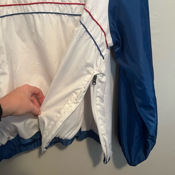 Vintage Chicago Cubs G-III Men's White Windbreaker Pullover Side Zip Jacket XL - Picture 6 of 15